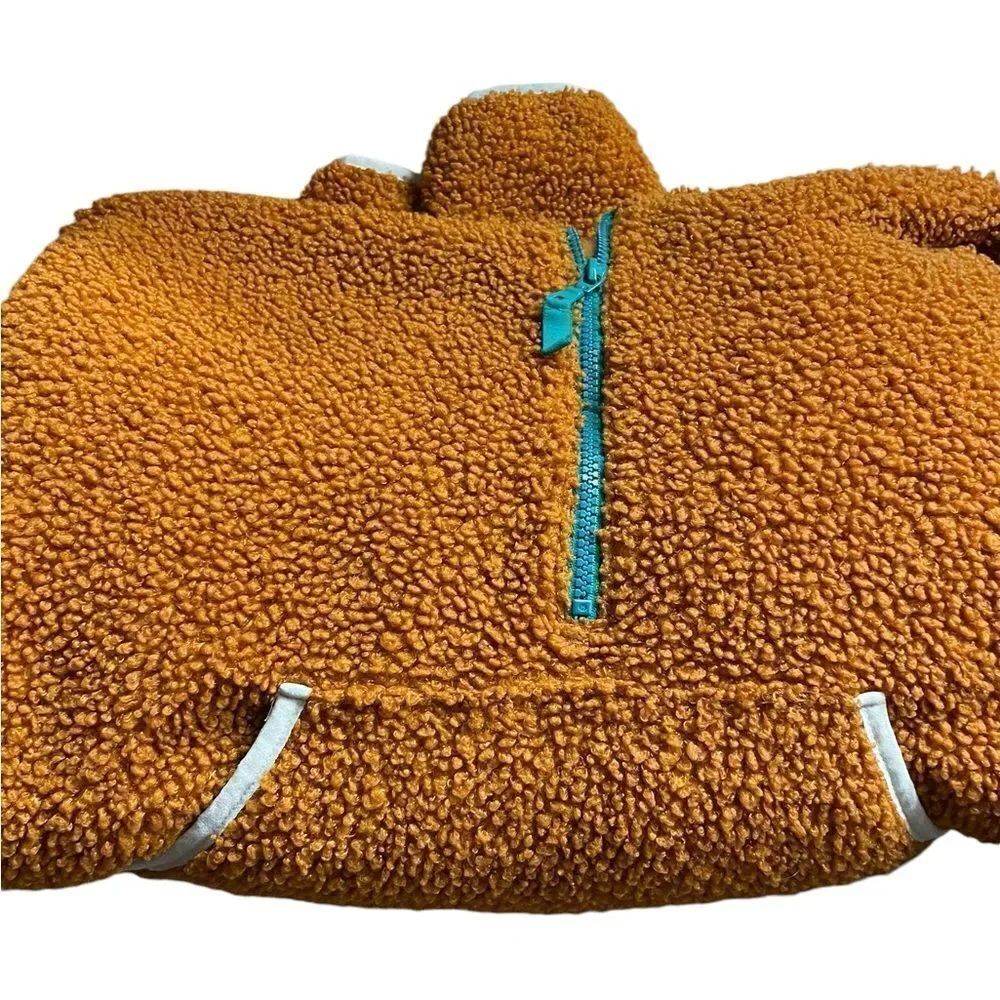 Wild Fable Cozy Orange Sherpa Pullover - Picture 2 of 2